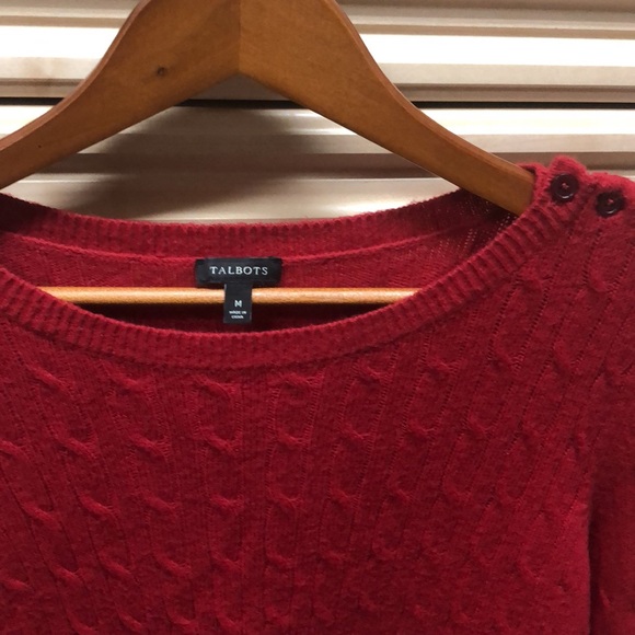 Talbots cable knit sweater M - Picture 2 of 3